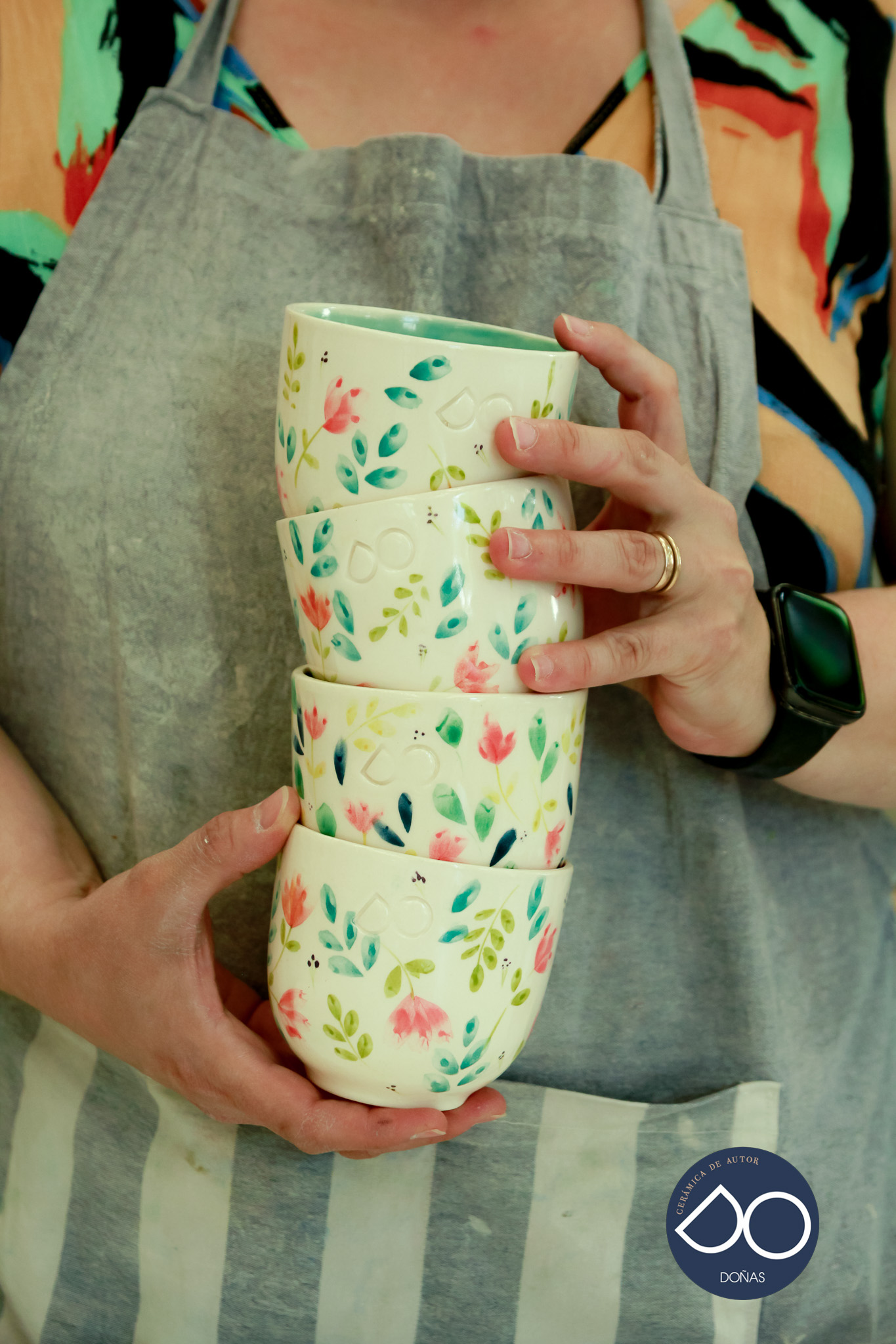 Taza Bombé Flores Primavera - Image 4